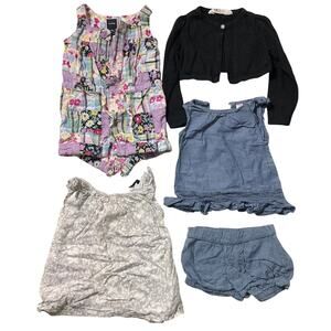 Baby Gap | H&M Bundle of Clothes Baby Girls 12M - 18M Blue Gray Rompers Blouses